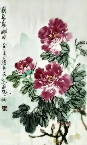 由中国画泰斗孙其峰先生题写的主题性画展_徐岳方中国画展以及花鸟画