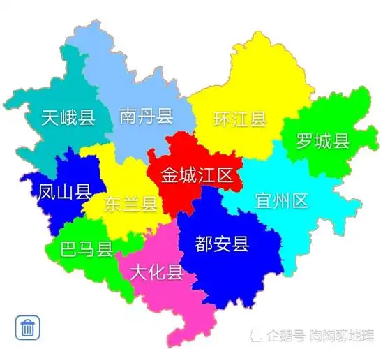 河池市各区县建成区排名金城江区第一凤山县最后你觉得呢