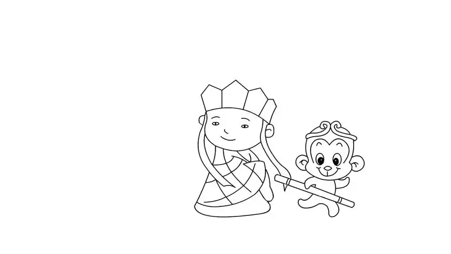 怎么画西游记师徒四人