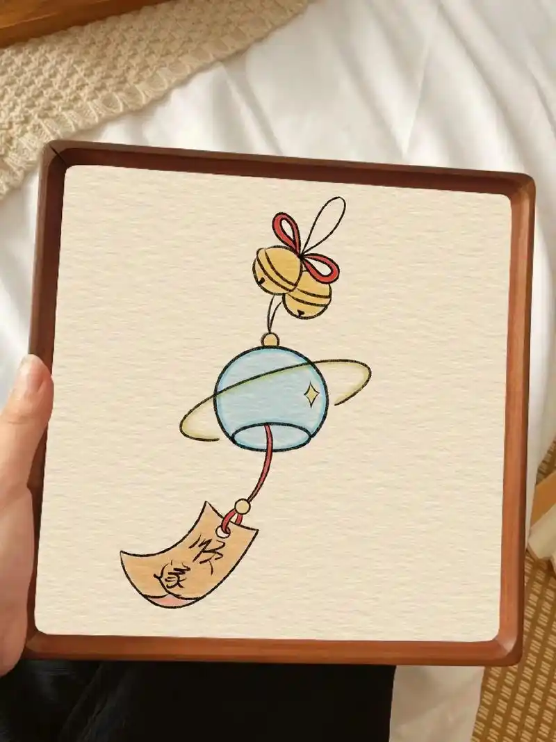 图文种草机 可爱的风铃简笔画教程来了,赶快艾特你的小伙伴一 - 兑趑