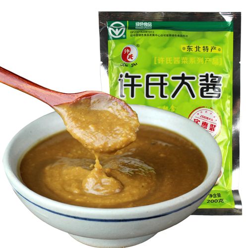 大酱东北许氏200gx10北大酱黄豆酱农家酱菜伴侣酱类调料