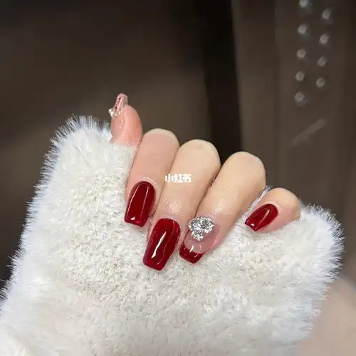 美甲分享车厘子红新年美甲