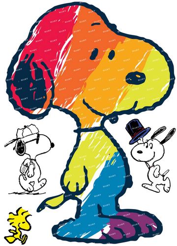 中号f0003-11snoopy史努比动漫笔记本电脑吉他手机旅行拉杆箱贴纸