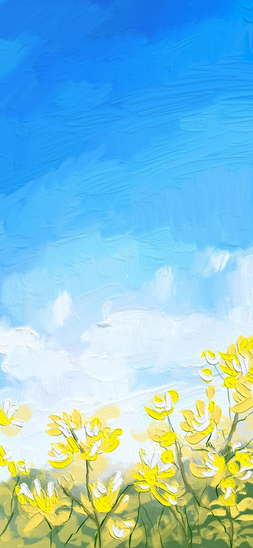 手机壁纸小清新壁纸油画壁纸原创