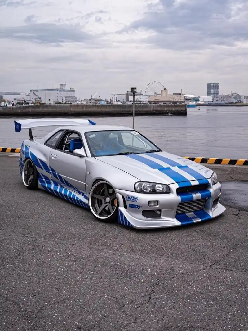 gtr r34 这涂装眼熟吗丨涂装车库 看到蓝色涂装r34说真的我有点泪目