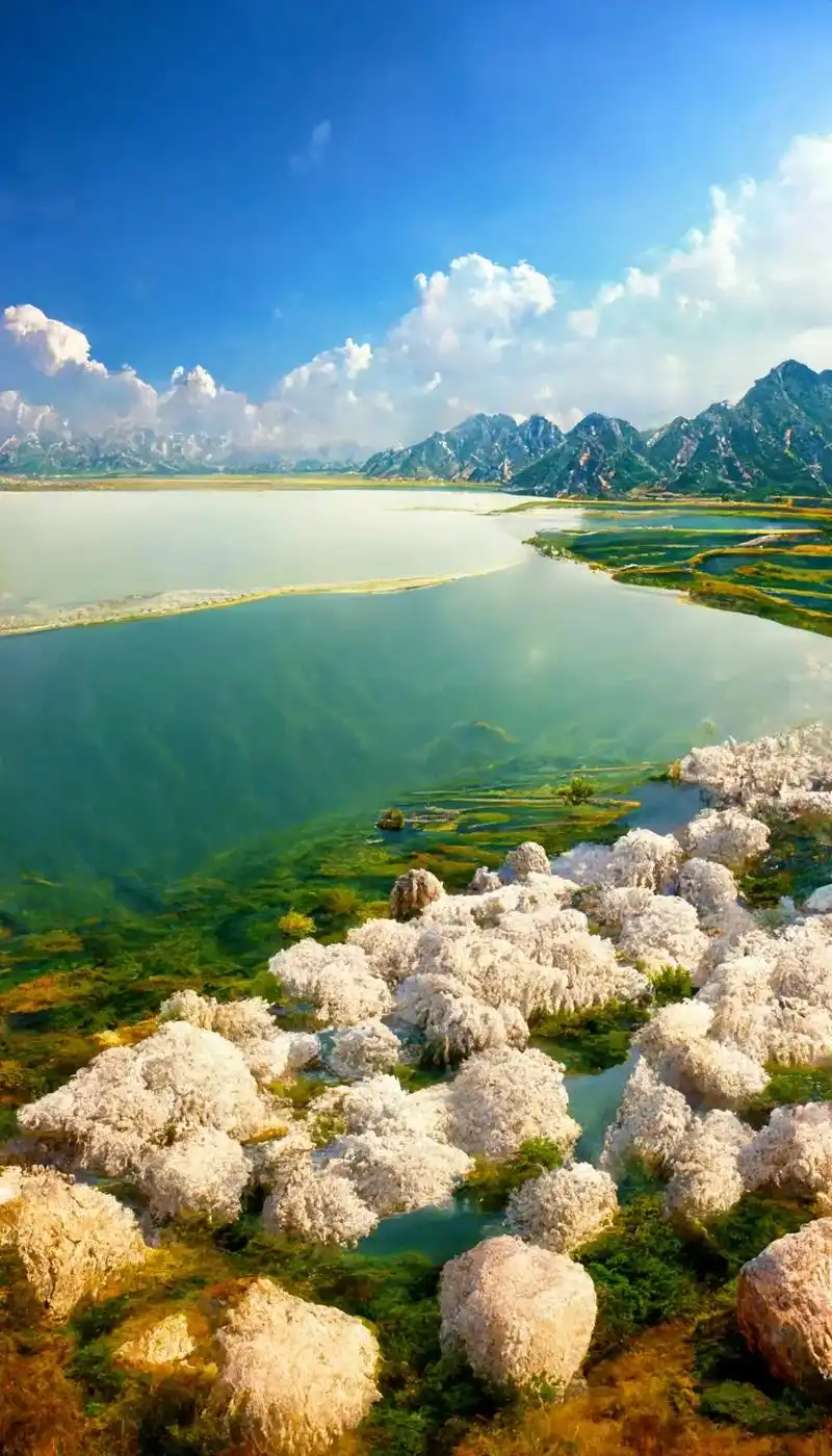 中国最美的盐湖.东台吉乃尔湖  东台吉乃尔湖  算是盐湖界的 - 抖音