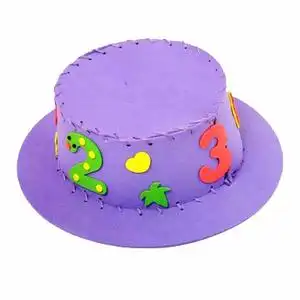 数学元素帽子手工制作diy材料包儿童小学生幼儿园创意缝制益智