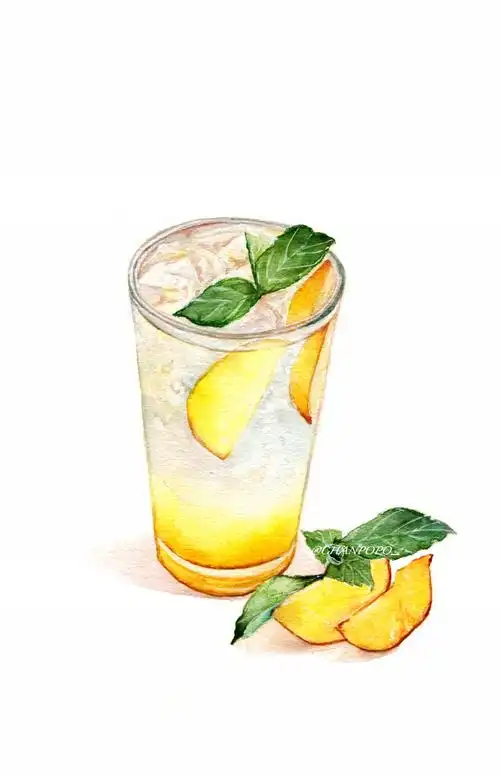 【小美食】水彩 手绘 绘画 插画 原创 冰饮 饮品