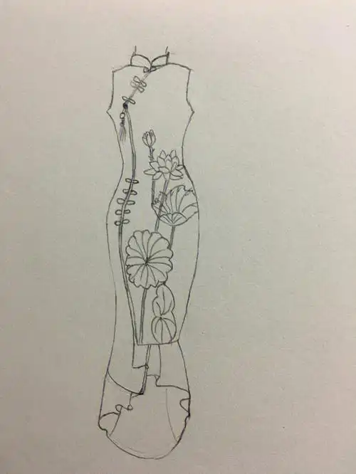 平时生活中的我是个旗袍控,现在画了几幅旗袍,但都是没有脸的96,我