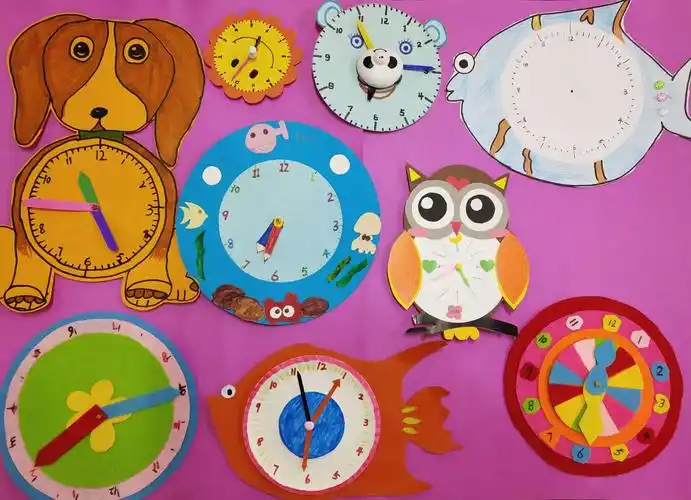 巧手做挂钟 思维更灵动 ———管城区创新街紫荆小学二年级数学实践