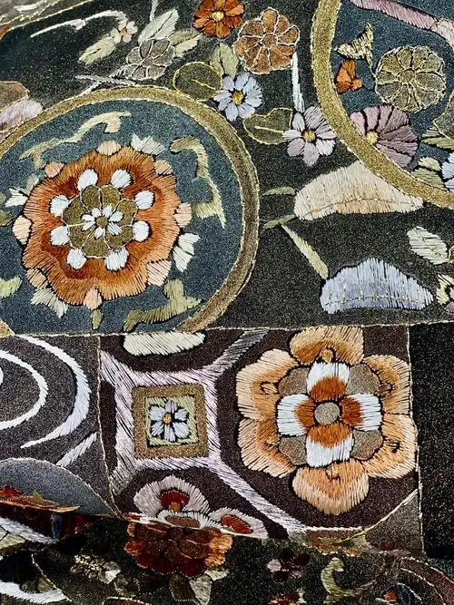 日本西阵织刺绣织锦布料茶空间旗袍