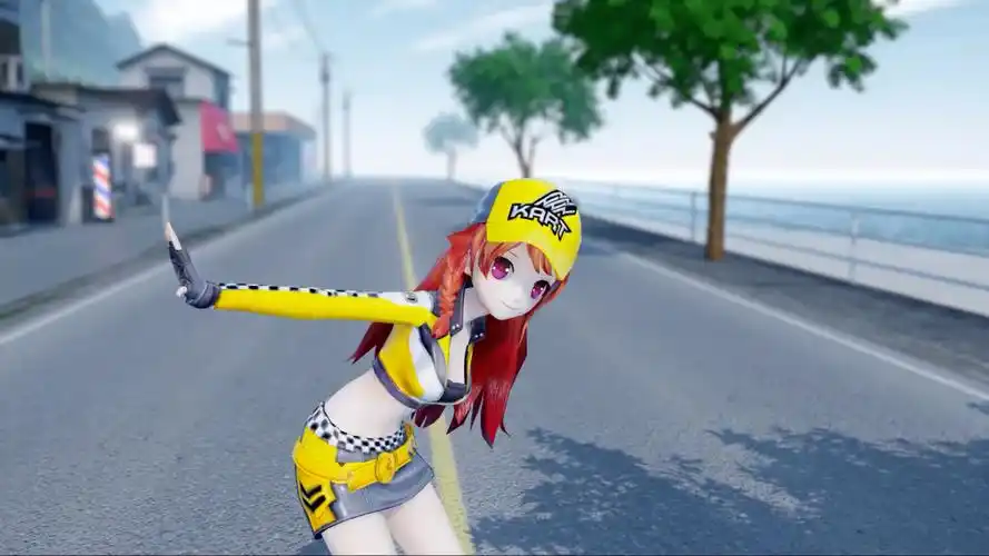 飞车手游的冬季的暖阳,驱散你的"忧郁症",小橘子海边起舞好美啊