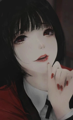 你入我怀抱暗黑系二次元动漫女生头像,遇见你,是人间最好的事经得起痛