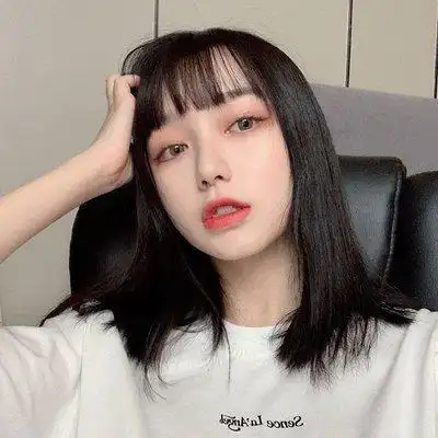 日韩中长发网锁骨法式刘海气质修脸女头其它假发