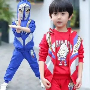 奥特曼衣服小孩男孩赛罗男童秋装套装2021新款儿童春秋三件套童