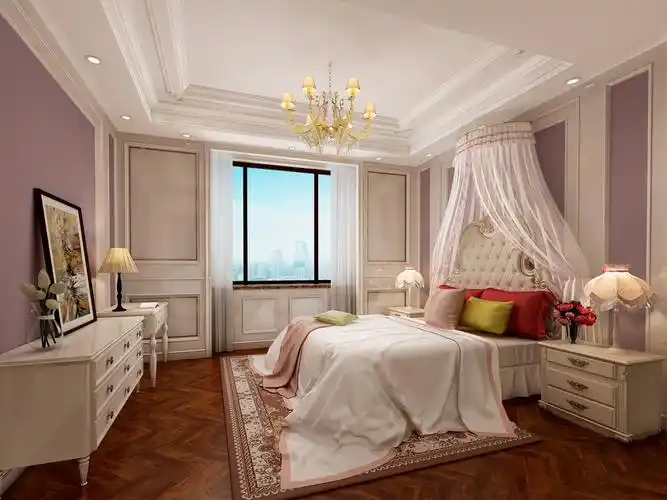 紫色房间卧室装修效果图图片 俘虏了千万少女的心