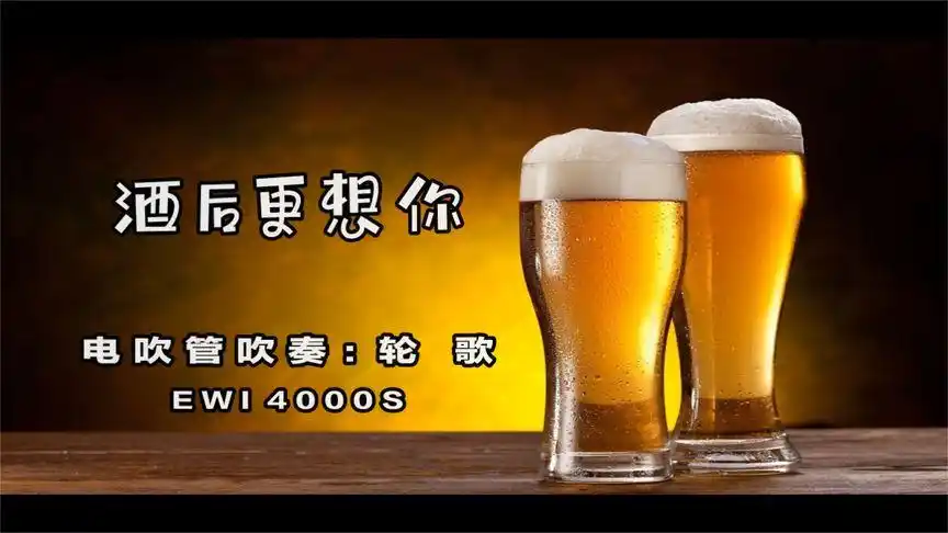 《酒后更想你》轮歌电吹管吹奏【ewi 4000s】