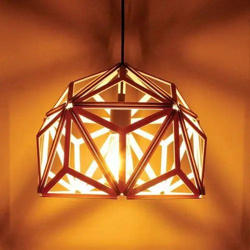 qualy 三角几何-镂空灯罩 (2色) 6