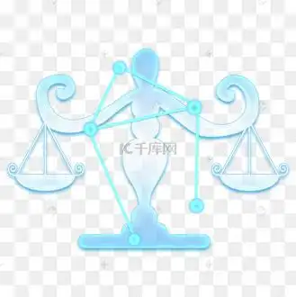 十二星座带星象图透明剪影系列之天平天秤座png素材