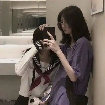 甜美系两人闺蜜头像小清新 吵吵闹闹不言离弃