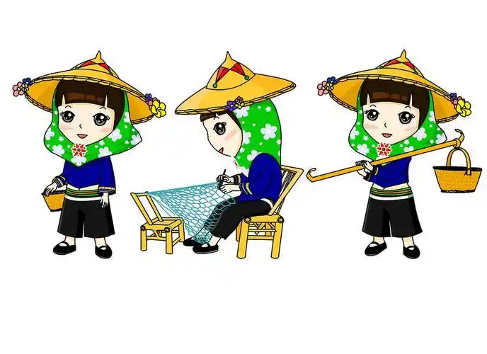 简单的惠安女简笔画