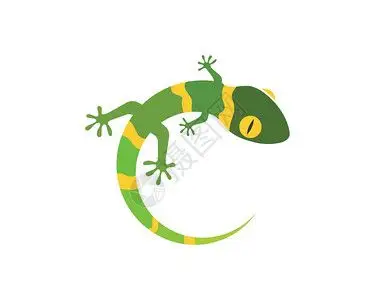 壁虎插画_壁虎卡通_壁虎插图_手绘_板绘_摄图网