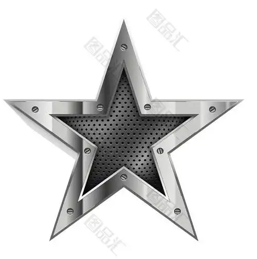 金属创意五角星素材