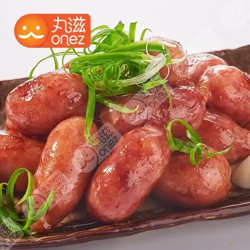 丸滋香肠关东煮火锅食材香肠原味手工猪肉肠黑胡椒香肠鱼子福袋墨鱼