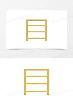 卡通扁平简易货架免抠元素