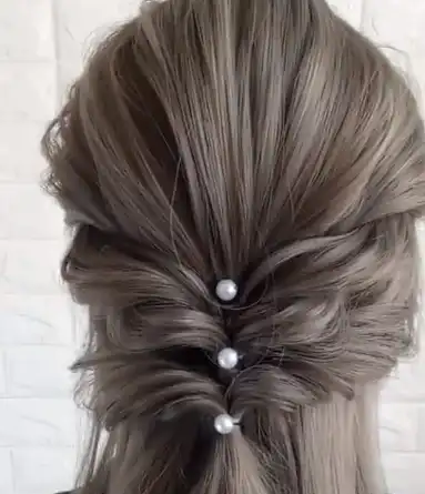 简单易学的个性编发,披发也能这么美,让你美得与众不同_头发_部分