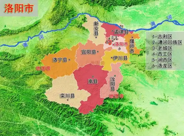 19张地形图,快速了解河南省各地级市