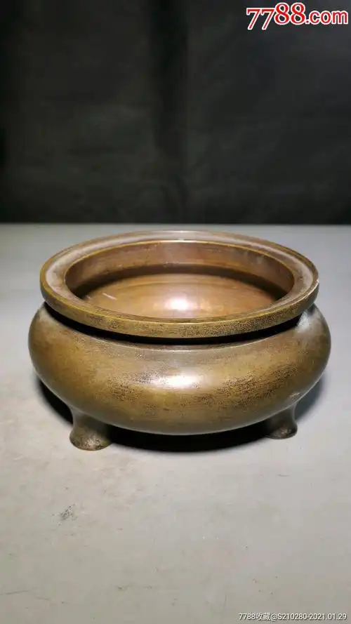 三足鬲式铜香炉