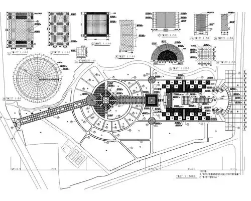 [施工图]某公园全套景观施工图