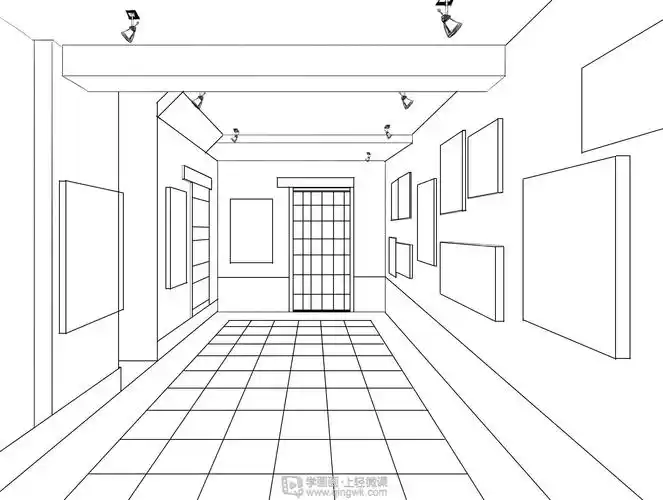 作业:从0开始学绘画之一点透视怎么画 - ht-19-163-小光 - 轻微课