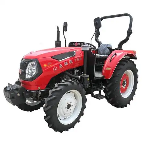 力王多缸四驱四轮拖拉机 大马力中型拖拉机 50马力旋耕犁地机