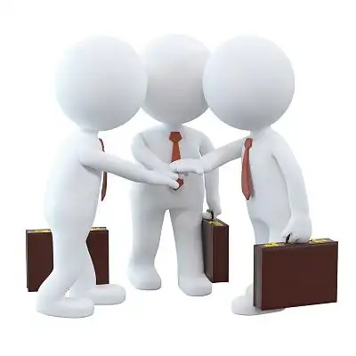 团队合作组织共赢小人元素3d小人元素一位职场女性在电脑前疲惫工作