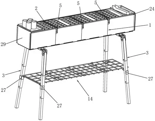 一种组装烧烤炉
