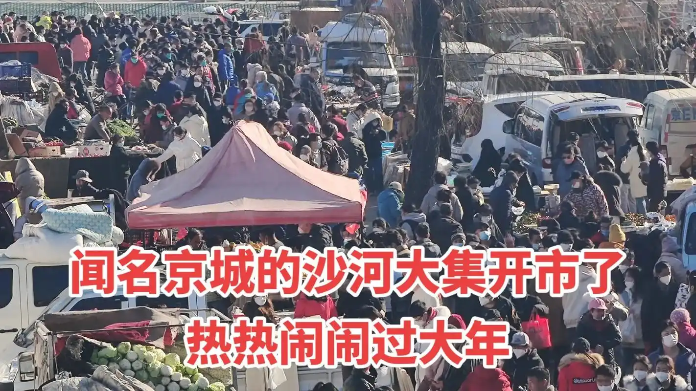 闻名京城的昌平沙河大集,烟火气年味回来了.#上热门 #沙河大 - 抖音