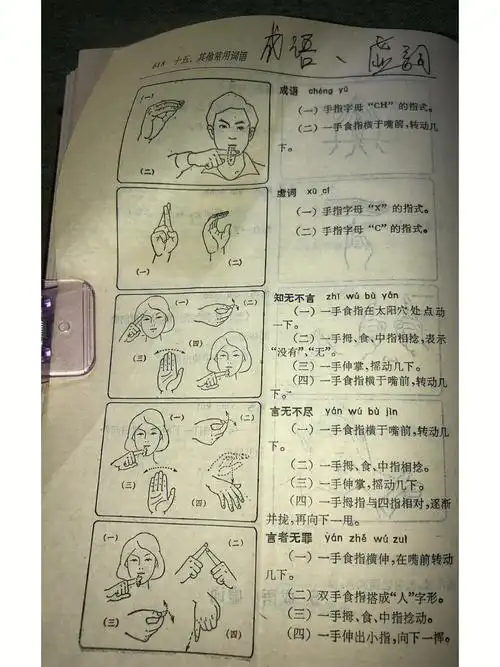 成语虚词来自中国手语手语