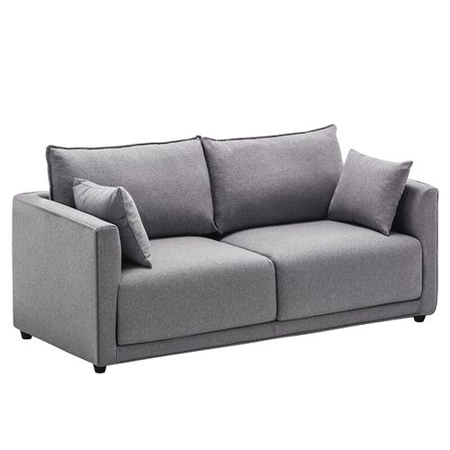 沙发小客厅单身公寓卧室房间双人三人北欧小户型 棉麻款:浅灰色2025