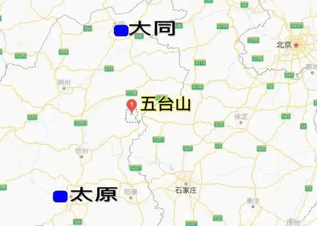 忻州-五台山 五台山风景区在忻州市境内