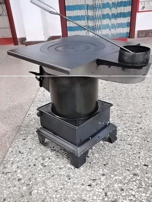 55淘宝新品取暖炉烧柴炉芯柴火炉子加厚钢胆高柴胆室内烤火炉内炉内胆