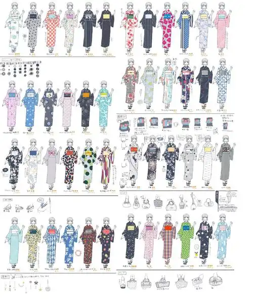 素材教你了解更多日式和服浴衣的知识零基础专业漫画培训课程