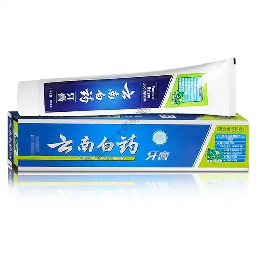云南白药牙膏薄荷清爽型210g牙龈出血疼痛清新口气健康牙周茉莉茶清新