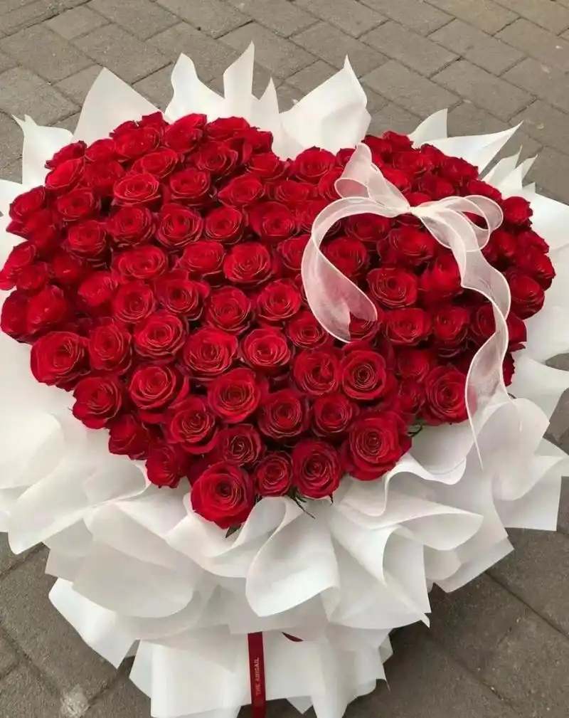 520情人节收到鲜花啦,是99朵爱心红玫瑰~          #九月动态激励计划