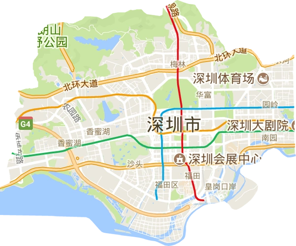 福田区高清电子地图