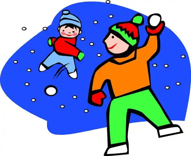 手抄报小孩打雪仗怎么画?