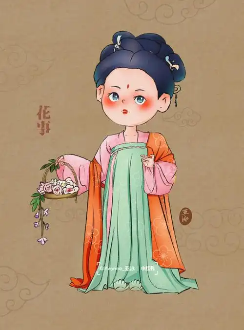 唐61汉服古风系列人物插画