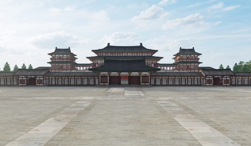 宣政殿_南望宣政门