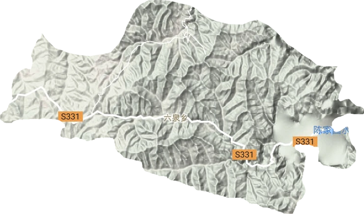 陵川县高清地形地图,陵川县高清谷歌地形地图